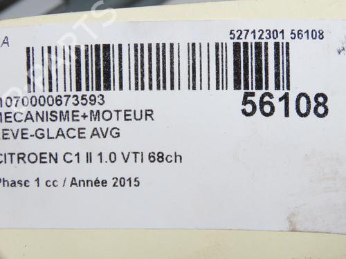 front-left-window-mechanism-citroen-c1-ii-pa_-ps_-2014-2015-2016-2017-2018-2019-2020-2021-32223392 main image