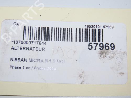 Alternator NISSAN MICRA III (K12) 1.5 dCi | BP32377302M7