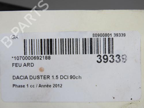 Right taillight DACIA DUSTER (HS_) 1.5 dCi (HSAJ) | BP33477624C35 - Image 5
