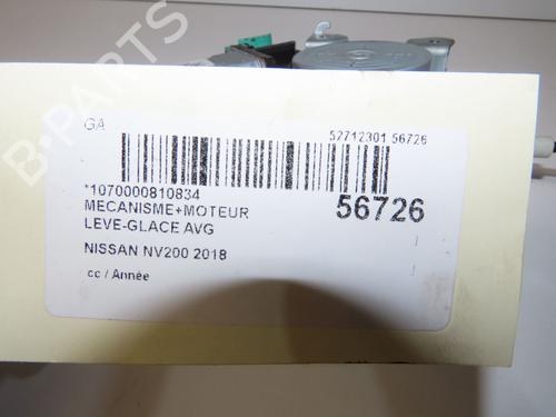 Used Front left window mechanism Front left window mechanism NISSAN NV200 Van 1.5 dCi 110 (M20, M20N, M20M) (110 hp) 40110704 40110704