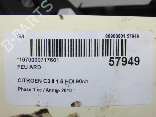 Right taillight CITROËN C3 II (SC_) 1.6 HDi | BP33008164C35 - Image 6
