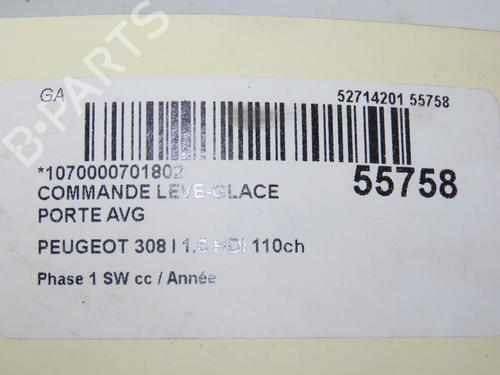 Left front window switch PEUGEOT 308 SW I (4E_, 4H_) 1.6 HDi | BP33059442I27 - Image 5