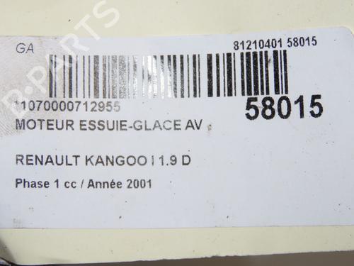 Viskermotor vindrude RENAULT KANGOO Express (FC0/1_) D 65 1.9 (FC0E, FC02, FC0J, FC0N) (64 hp) 33008181