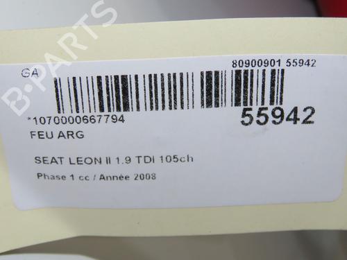 Used Left taillight SEAT LEON (1P1) 1.9 TDI (105 hp) 31324672
