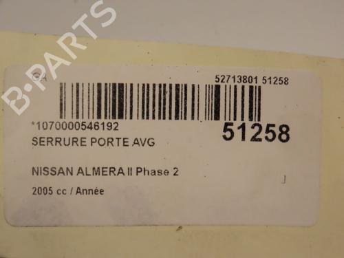 Front left lock NISSAN ALMERA II Hatchback (N16) 1.8 | BP23098748C98 