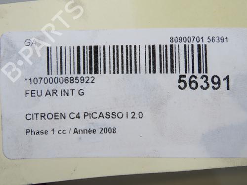 Used Left tailgate light CITROËN C4 Picasso I MPV (UD_) 2.0 HDi 138 (136 hp) 31242604