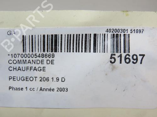 Climate control PEUGEOT 206 Hatchback (2A/C) 1.9 D | BP19123465I5 