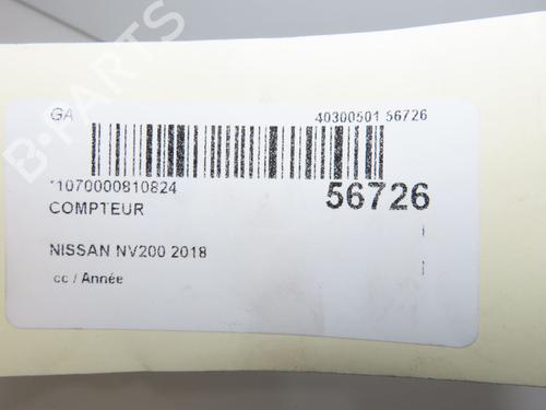 Used Instrument cluster Instrument cluster NISSAN NV200 Van 1.5 dCi 110 (M20, M20N, M20M) (110 hp) 40110681 40110681