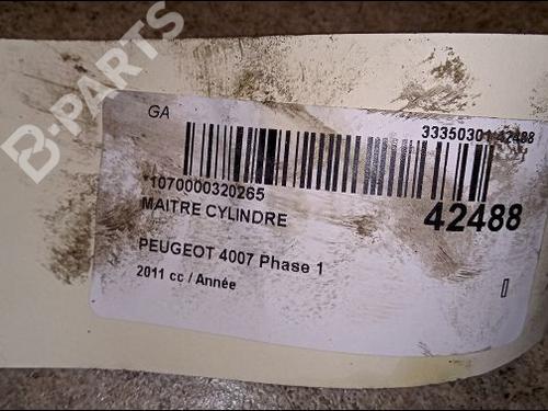 Brake master cylinder PEUGEOT 4007 (VU_, VV_) 2.2 HDi | BP9618355M77 