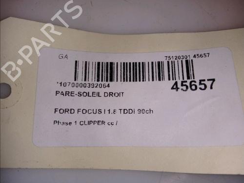 right-sun-visor-ford-focus-i-turnier-dnw-1999-2000-2001-2002-2003-2004-2005-2006-2007-23177483 main image