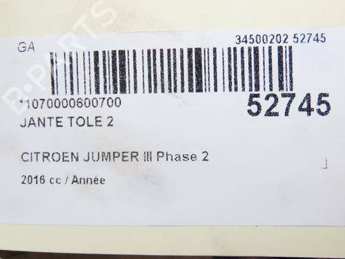Used Rim CITROËN JUMPER II Van 2.2 HDi 150 (150 hp) 28830163