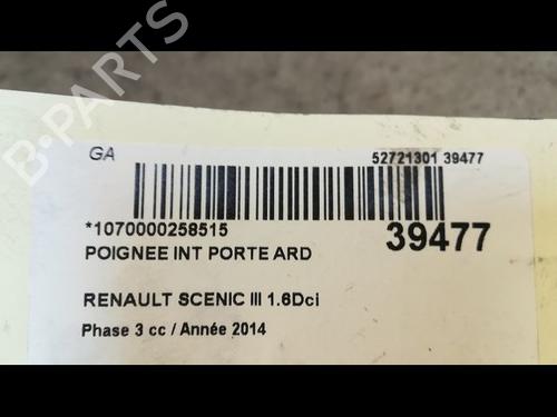 Used Rear right interior door handle RENAULT SCÉNIC III (JZ0/1_) 1.6 dCi (JZ00, JZ12) (130 hp) 9610750