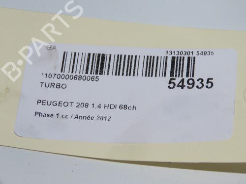Turbolader/Kompressor PEUGEOT 208 I (CA_, CC_) 1.4 HDi (68 hp) 31274284