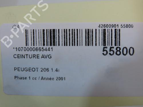 Used Front left belt tensioner PEUGEOT 206 Hatchback (2A/C) 1.4 i (75 hp) 32100469