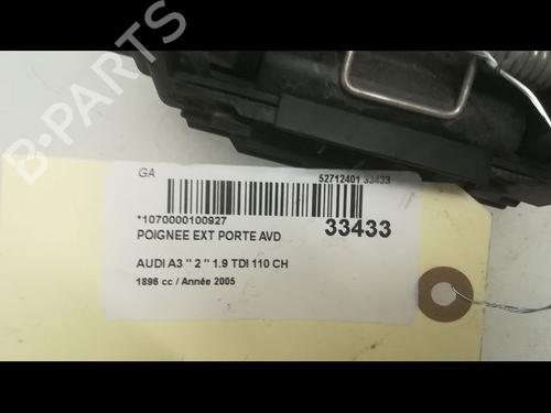 Used Front right exterior door handle AUDI A3 Sportback (8PA) 1.9 TDI (105 hp) 9597231