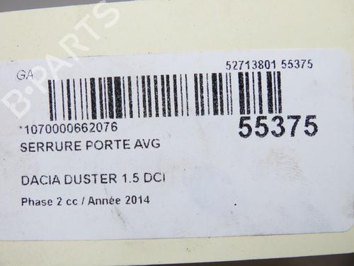 Front left lock DACIA DUSTER (HS_) 1.5 dCi | BP39756519C98 - Image 5