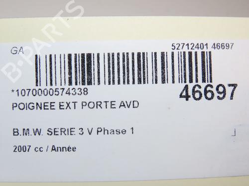 Front right exterior door handle BMW 3 (E90) 335 d | BP22535516C129 