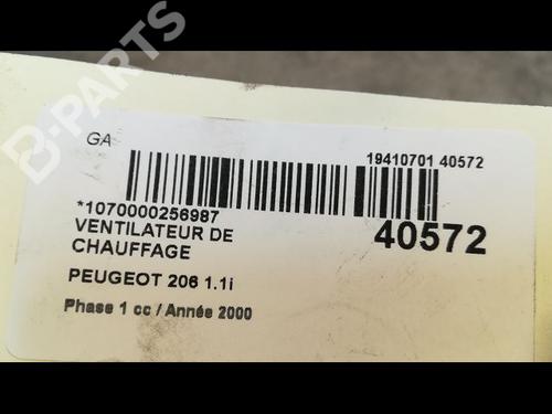 Heater blower motor PEUGEOT 206 Hatchback (2A/C) 1.1 i | BP9610557M62 
