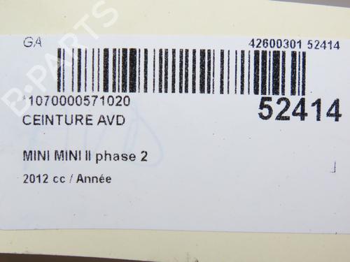 Front right seatbelt MINI MINI (R56) One | BP28830698I25 - Image 6