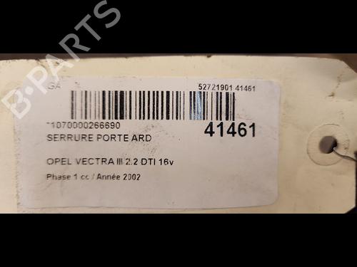 Højre bagtil lås OPEL VECTRA C (Z02) 2.2 DTI 16V (F69) (125 hp) 23177016