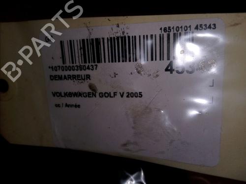 Used Starter VW GOLF V (1K1) 1.6 FSI (115 hp) 12458982
