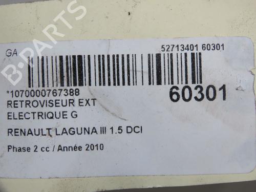 left-mirror-renault-laguna-iii-bt01-2007-2008-2009-2010-2011-2012-2013-2014-2015-37226038 main image