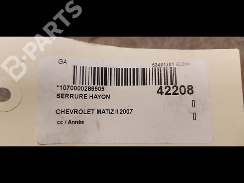 Tailgate lock CHEVROLET MATIZ (M200, M250) 0.8 | BP9615399C101 