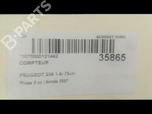 Instrument cluster PEUGEOT 206 Hatchback (2A/C) 1.4 i | BP9598348C47 