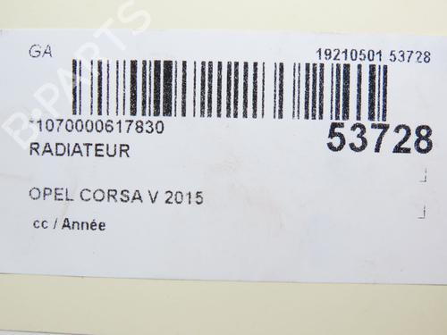 Used Water radiator OPEL CORSA E (X15) 1.3 CDTI (08, 68) (75 hp) 28967113