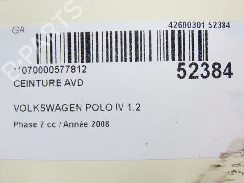 Høyre foran beltestrammer VW POLO IV (9N_, 9A_) 1.2 | BP28830697C88 