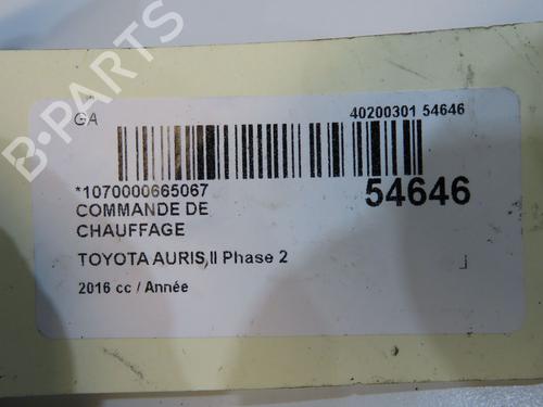 Climate control TOYOTA AURIS (_E18_) 1.8 Hybrid (ZWE186_, ZWE186R) | BP36310453I5  - Image 5
