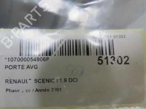 Used Left front door RENAULT SCÉNIC I MPV (JA0/1_, FA0_) 1.9 dCi (JA05, JA1F) (102 hp) 28831287