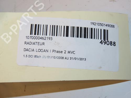 Water radiator DACIA LOGAN MCV (KS_) 1.5 dCi (KS0W) | BP16769472M31