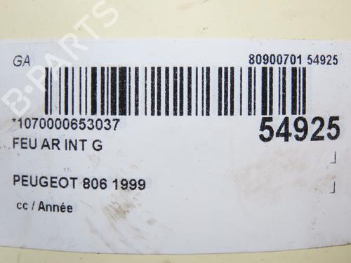 Used Left tailgate light PEUGEOT 806 (221) [1994-2002]  30797617