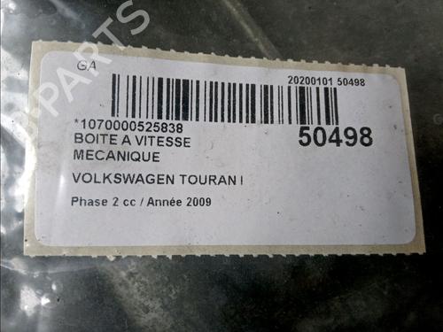 Boîte de vitesses VW TOURAN (1T1, 1T2) 2.0 TDI 16V (140 hp) 18646016
