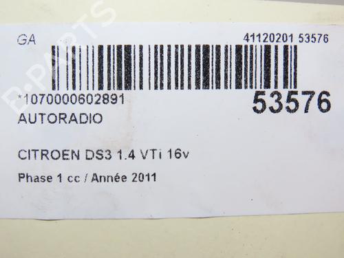 Used Radio CITROËN DS3 (SA_) 1.6 HDi 90 (92 hp) 28830601
