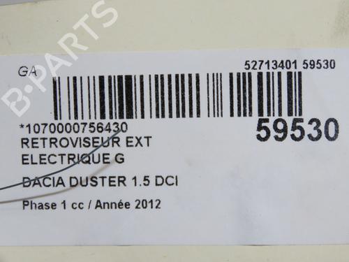 Left mirror DACIA DUSTER (HS_) 1.5 dCi (HSMC) | BP36427190C26  - Image 6