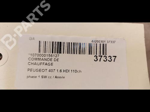 Climate control PEUGEOT 407 SW (6E_, 6D_) 1.6 HDi 110 | BP9601011I5 