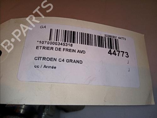 Used Right front brake caliper CITROËN C4 Grand Picasso II (DA_, DE_) 1.2 THP 130 (130 hp) 14877669
