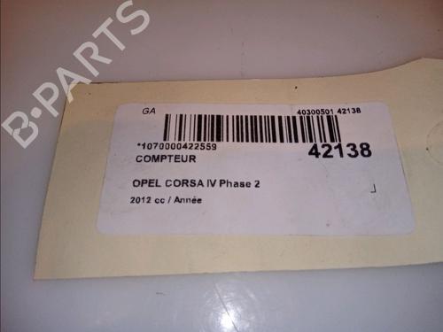 Used Instrument cluster OPEL CORSA D (S07) 1.3 CDTI (L08, L68) (75 hp) 12094930