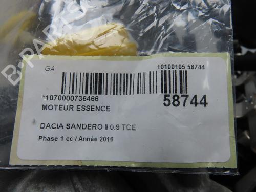 Engine DACIA SANDERO II TCe 90 (B8M1, B8MA, B8AC) | BP36395661M1 - Image 4