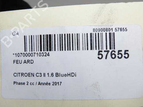 Right taillight CITROËN C3 II (SC_) 1.6 BlueHDi 75 | BP32511541C35