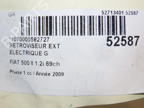Used Left mirror FIAT 500 (312_) 1.2 (312AXA1A) (69 hp) 28831455