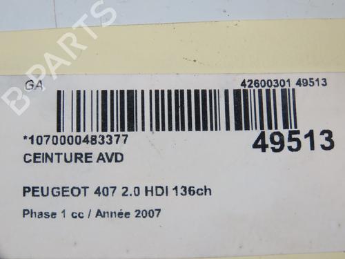 Front right belt tensioner PEUGEOT 407 (6D_) 2.0 HDi 135 (6DRHRH, 6DRHRE, 6DRHRG, 6DRHRJ) | BP16769676C88 