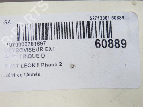 right-mirror-seat-leon-1p1-2005-2006-2007-2008-2009-2010-2011-2012-2013-40437932 main image