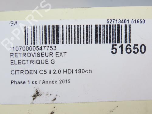 Retrovisor esquerdo CITROËN C5 III Break (RW_) 2.0 HDi 180 | BP28831439C26 
