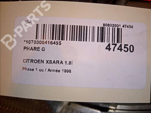 Left headlight CITROËN XSARA (N1) 1.8 i | BP11832979C28 