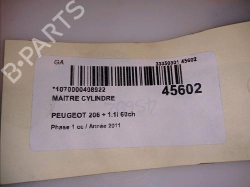 Used Brake master cylinder PEUGEOT 206+ (2L_, 2M_) 1.1 (60 hp) 11425770