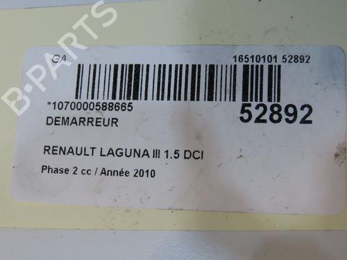 Starter RENAULT LAGUNA III (BT0/1) 1.5 dCi (BT00, BT0A, BT0T, BT1J) | BP36283518M8 - Image 4