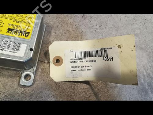 Used ECU airbags PEUGEOT 206 Hatchback (2A/C) 2.0 HDI 90 (90 hp) 9610784